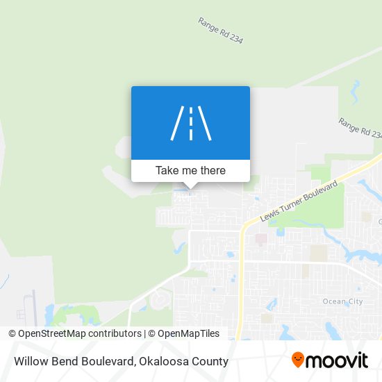 Willow Bend Boulevard map