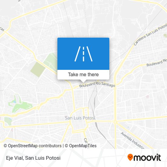 Eje Vial map