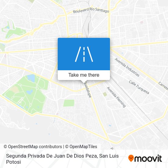Mapa de Segunda Privada De Juan De Dios Peza