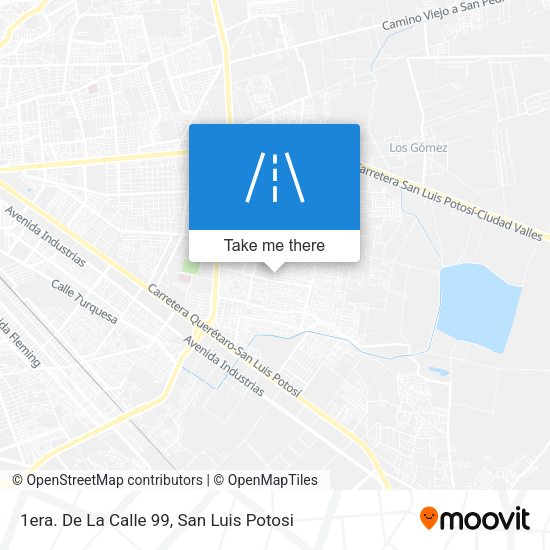 1era. De La Calle 99 map