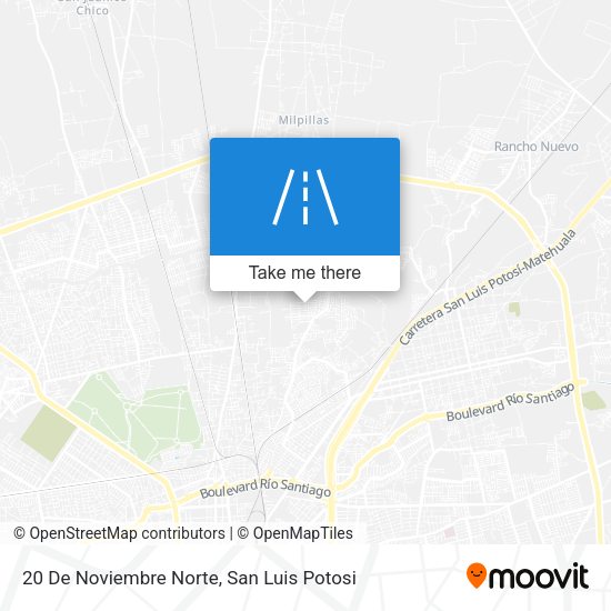 20 De Noviembre Norte map
