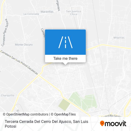 Mapa de Tercera Cerrada Del Cerro Del Ajusco