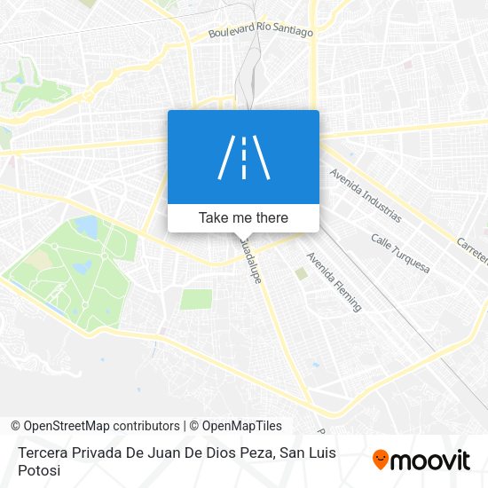 Tercera Privada De Juan De Dios Peza map