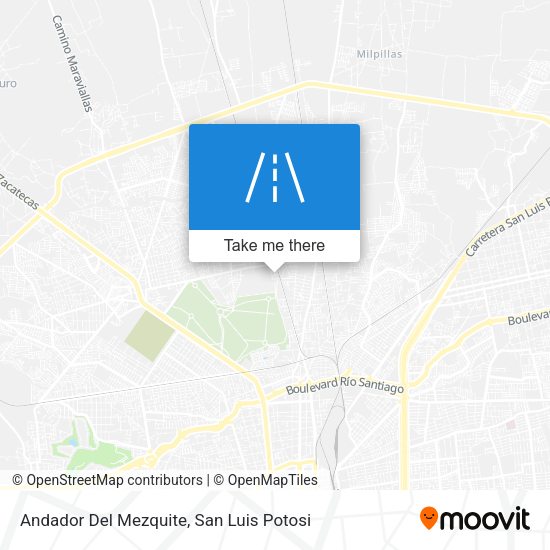 Andador Del Mezquite map
