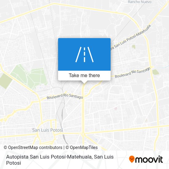 Autopista San Luis Potosí-Matehuala map