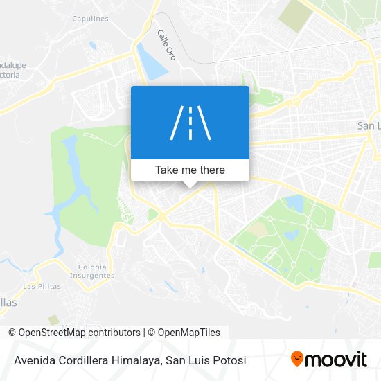 Mapa de Avenida Cordillera Himalaya