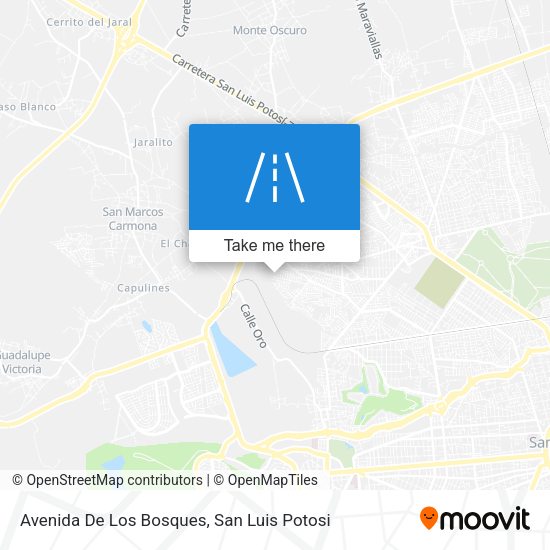 Mapa de Avenida De Los Bosques