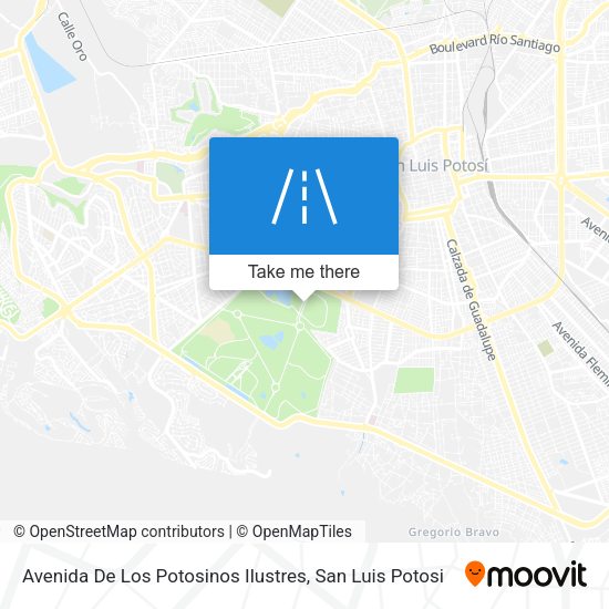 Mapa de Avenida De Los Potosinos Ilustres