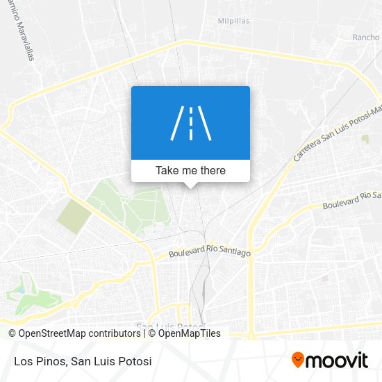 Los Pinos map