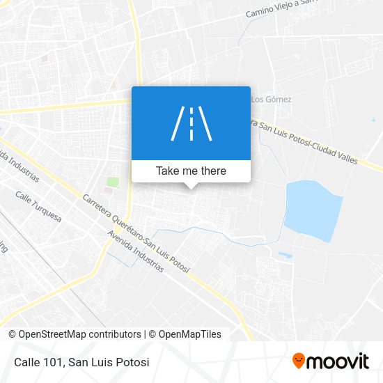 Calle 101 map