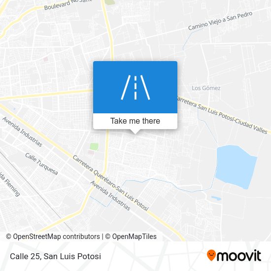 Calle 25 map