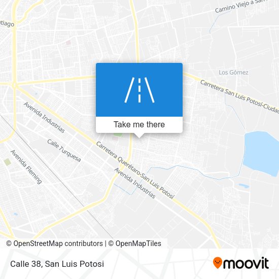 Calle 38 map