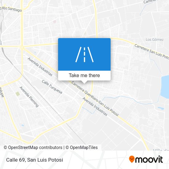 Calle 69 map
