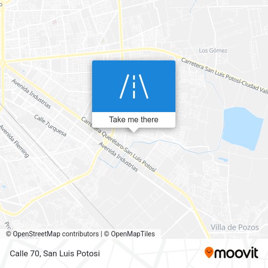 Calle 70 map