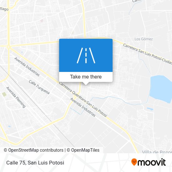 Calle 75 map