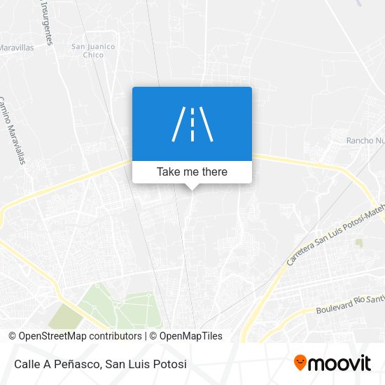 Calle A Peñasco map