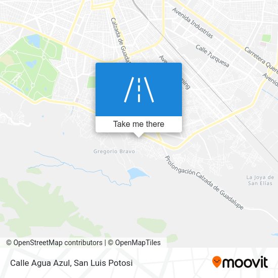 Calle Agua Azul map