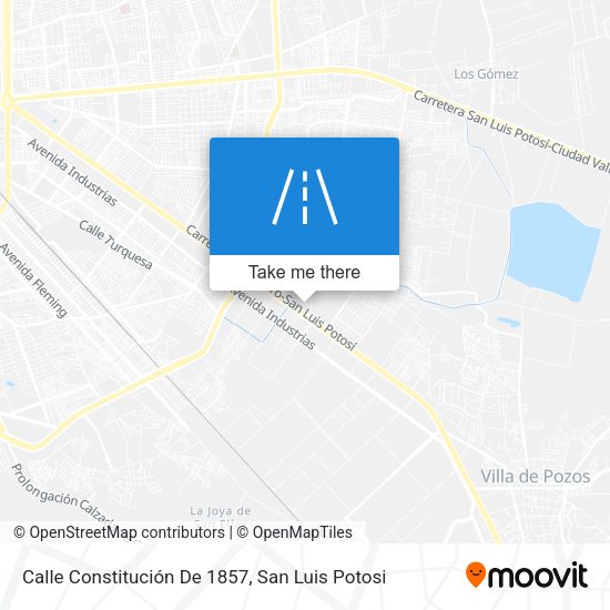 Calle Constitución De 1857 map