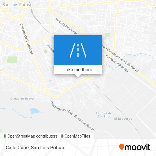 Calle Curie map