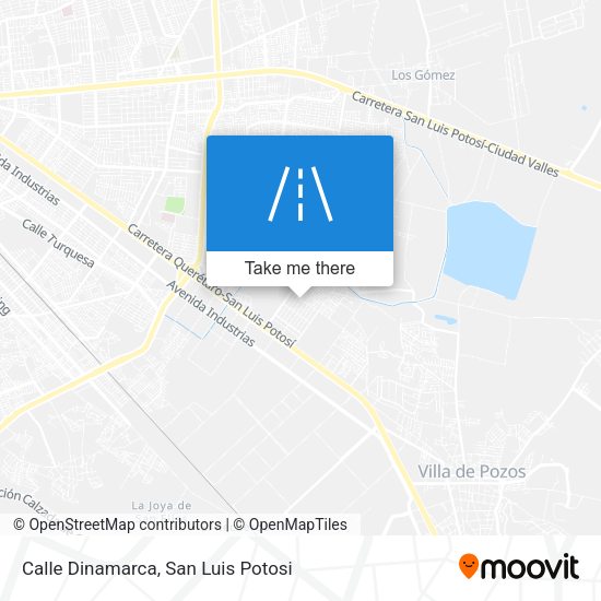 Mapa de Calle Dinamarca