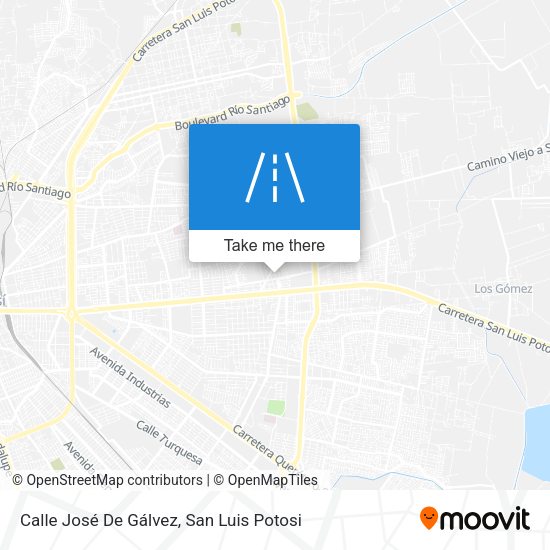 Mapa de Calle José De Gálvez