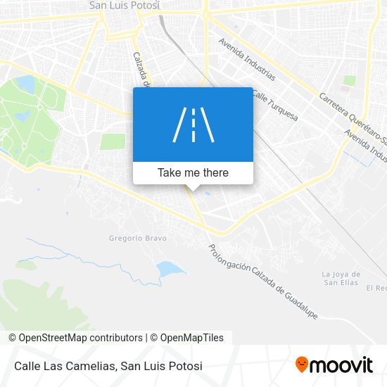 Mapa de Calle Las Camelias