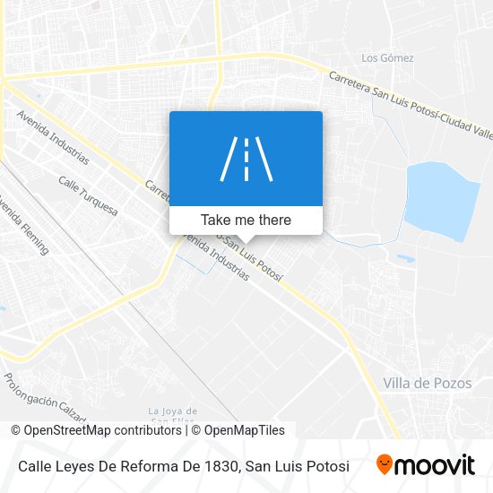 Mapa de Calle Leyes De Reforma De 1830