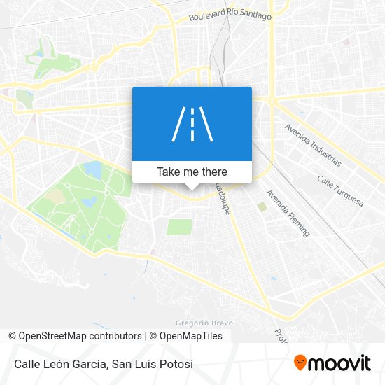 Calle León García map