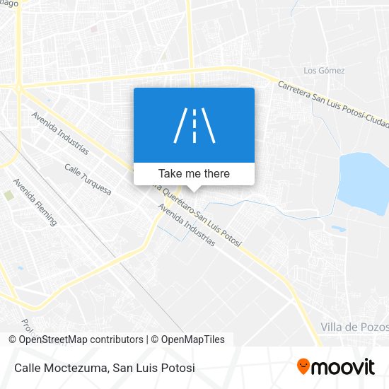 Calle Moctezuma map