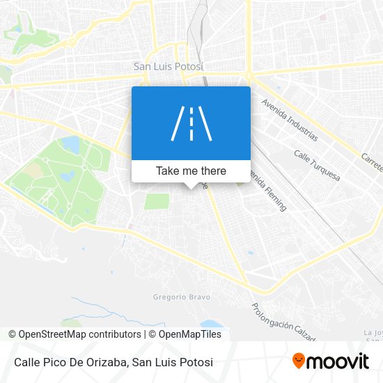 Calle Pico De Orizaba map