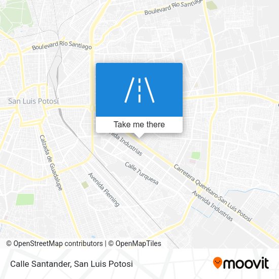 Mapa de Calle Santander