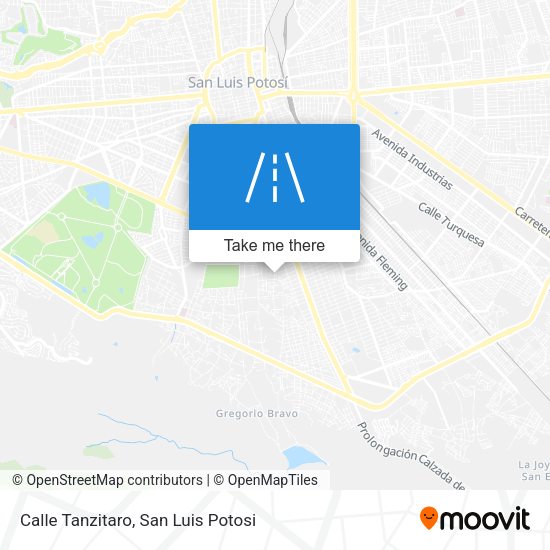 Calle Tanzitaro map