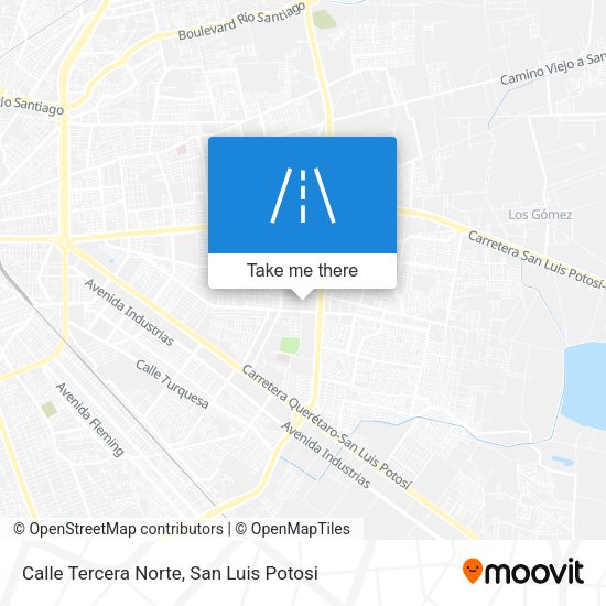 Calle Tercera Norte map