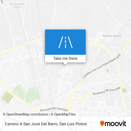 Camino A San José Del Barro map