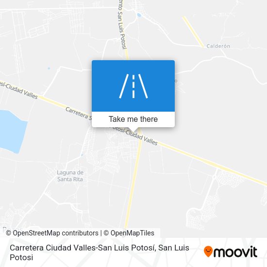 Mapa de Carretera Ciudad Valles-San Luis Potosí
