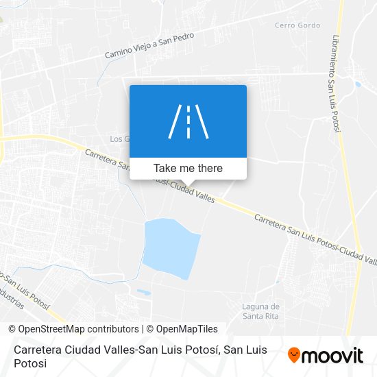 Mapa de Carretera Ciudad Valles-San Luis Potosí