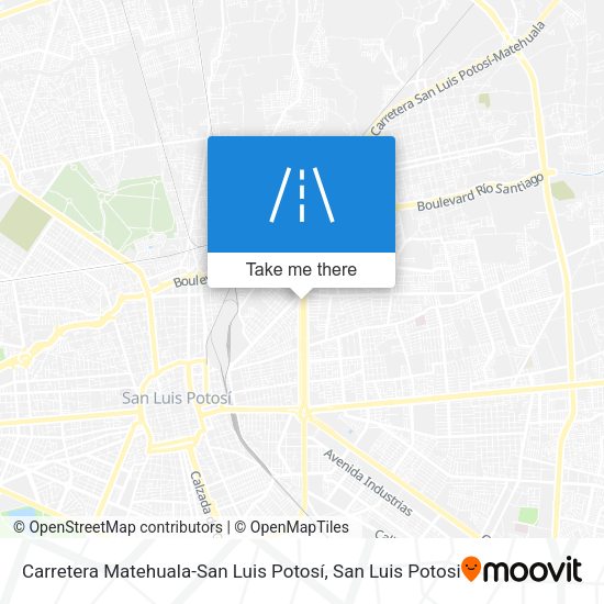 Mapa de Carretera Matehuala-San Luis Potosí