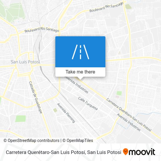 Carretera Querétaro-San Luis Potosí map