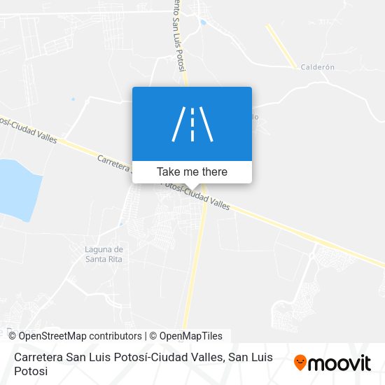 Mapa de Carretera San Luis Potosí-Ciudad Valles