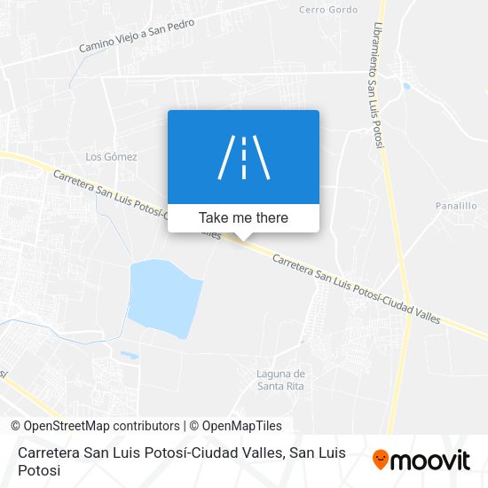 Carretera San Luis Potosí-Ciudad Valles map