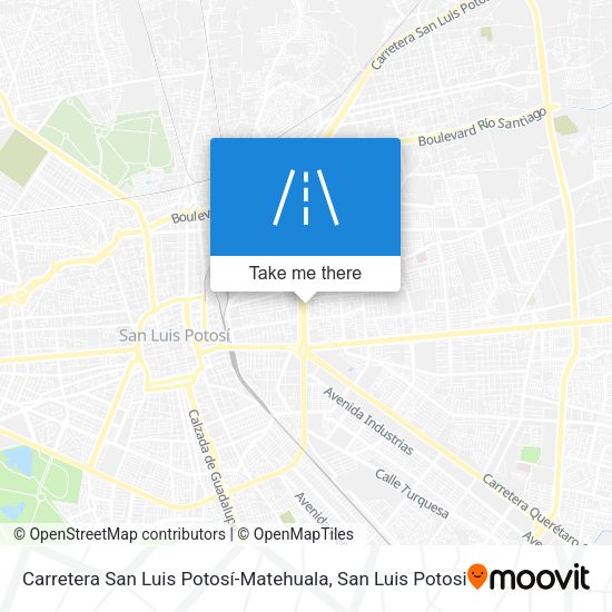 Carretera San Luis Potosí-Matehuala map