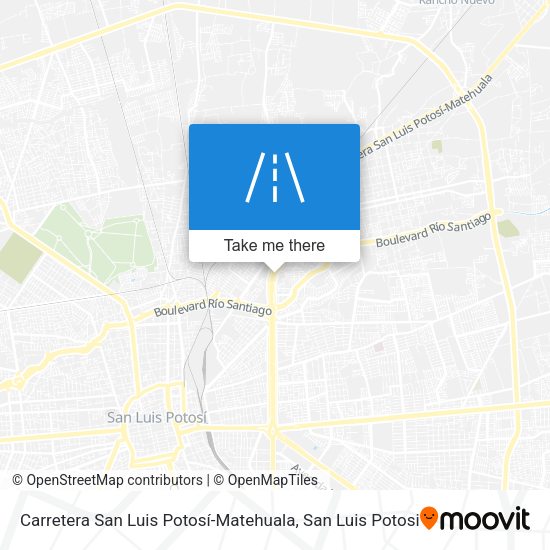 Carretera San Luis Potosí-Matehuala map