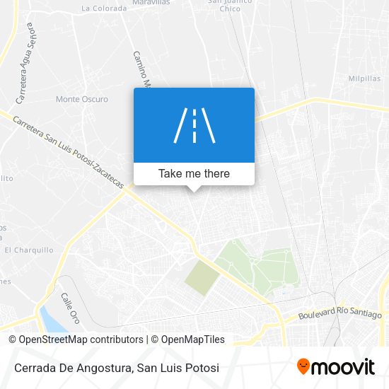 Cerrada De Angostura map