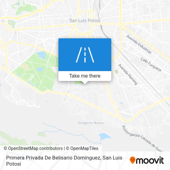 Mapa de Primera Privada De Belisario Domínguez