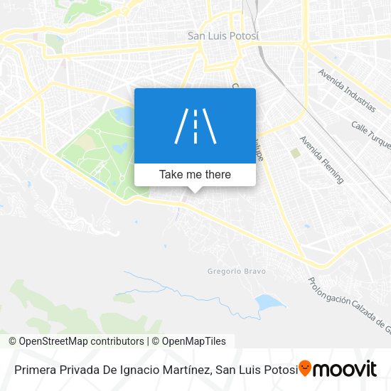 Mapa de Primera Privada De Ignacio Martínez