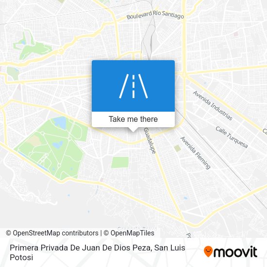 Primera Privada De Juan De Dios Peza map