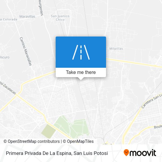 Mapa de Primera Privada De La Espina