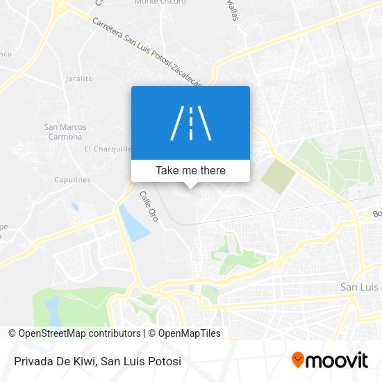 Privada De Kiwi map