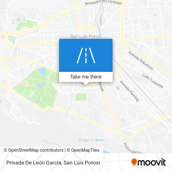 Privada De León García map