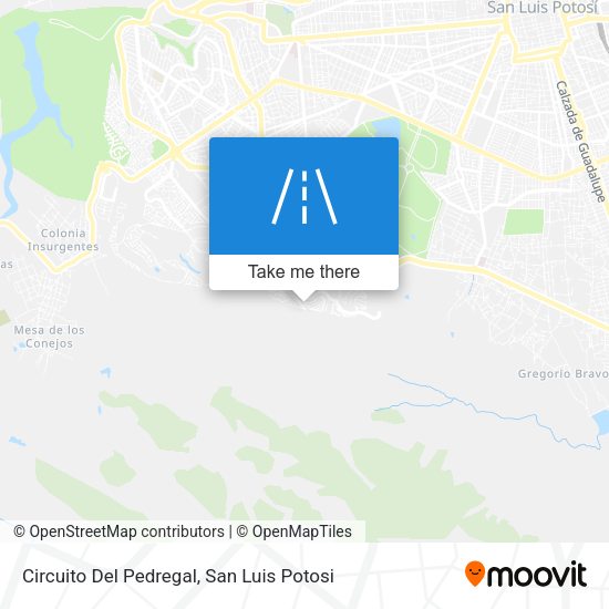 Mapa de Circuito Del Pedregal